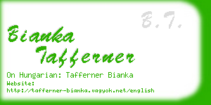 bianka tafferner business card